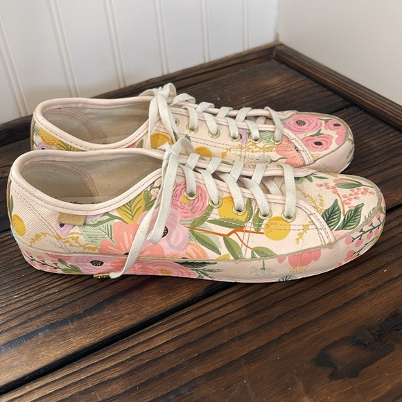 New Keds Floral Rifle Paper Co Canvas Shoes - Picture 2 of 7